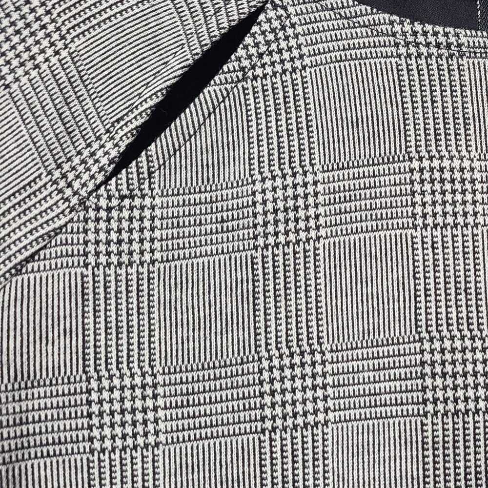Express Gray Houndstooth Plaid Sheath Office Classic Business Dress Size XL - Picture 9 of 14